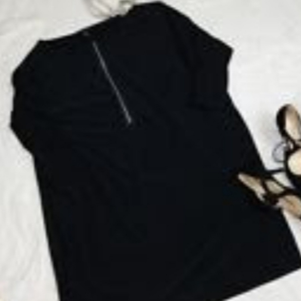 Lane Bryant Dress Black 26/28 Exposed Zipper - Picture 1 of 4